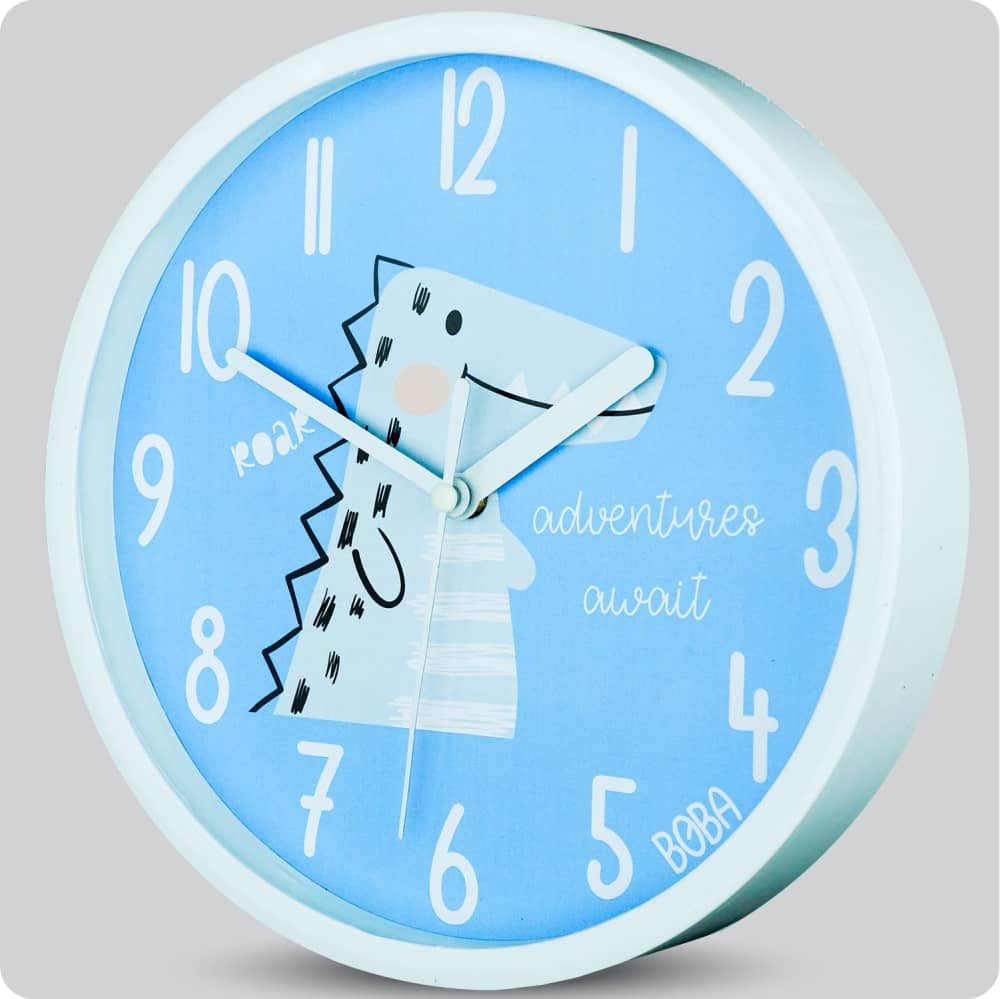 Jam Dinding Analog Animal Boba Crocodile JDBOBABB1313SVACRO