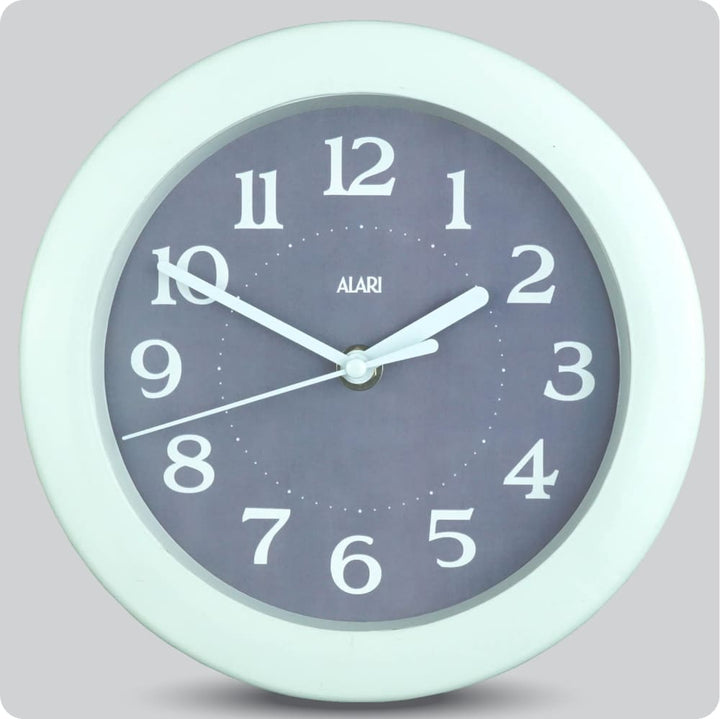 Jam Dinding Analog Polos Minimalis Alari Abu JDALARAL1246-805ABU