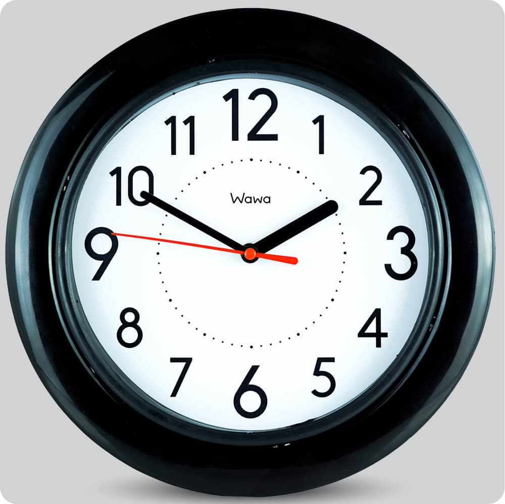 Jam Dinding Analog Polos Minimalis Wawa Putih JDWAWAWW1111WHI