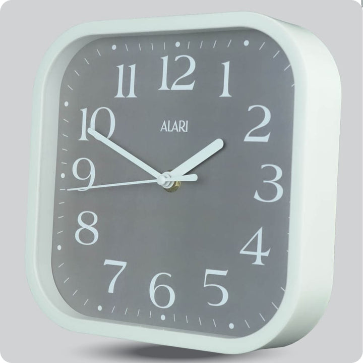Jam Dinding Analog Polos Minimalis Alari Abu JDALARAL1242-5454ABU