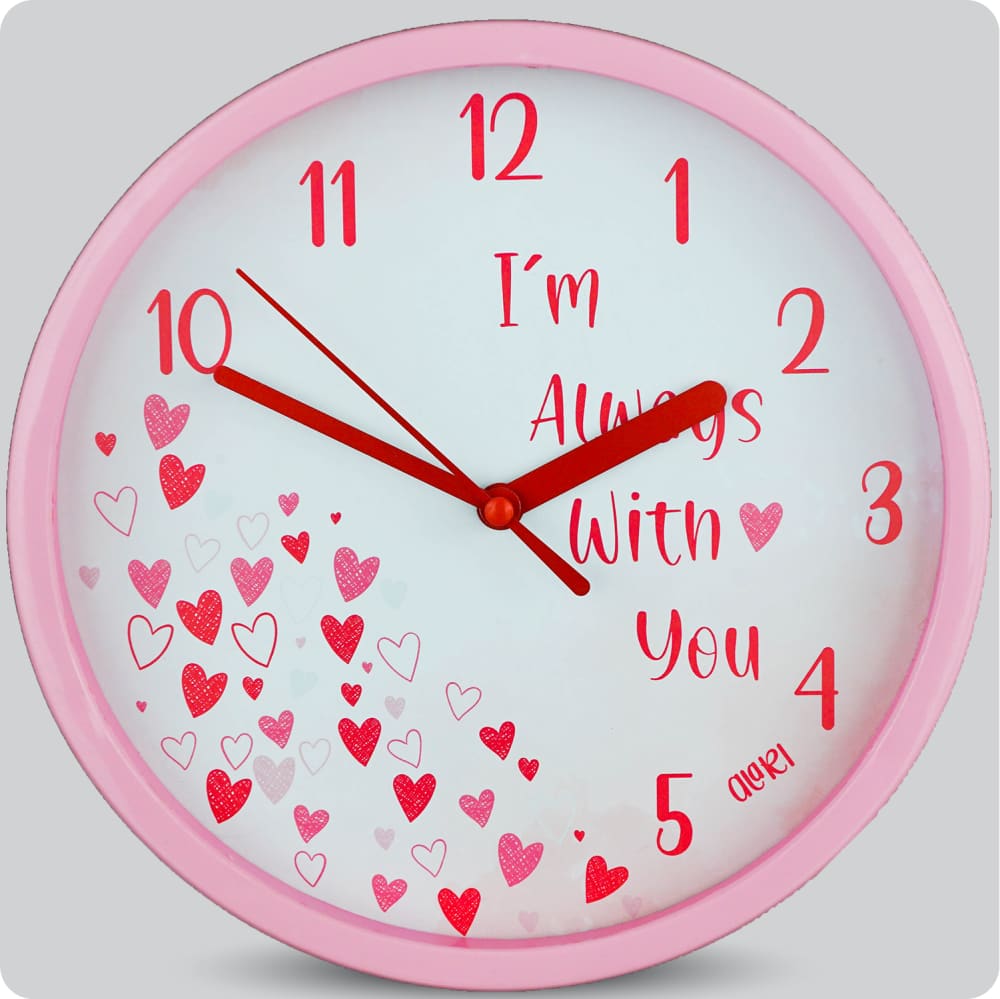 Jam Dinding Analog Bunga Alari With You JDALARAL6868BUALWYOU