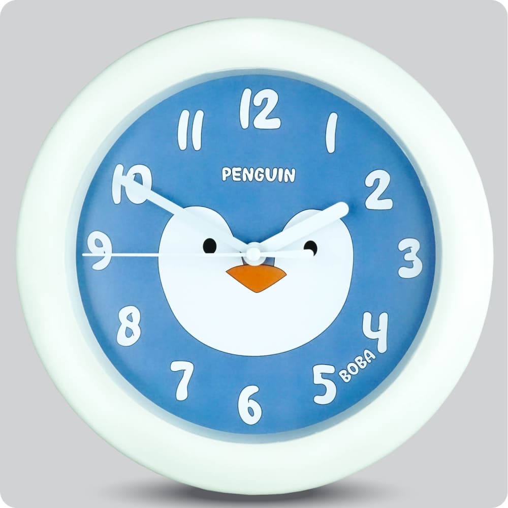 Jam Dinding Analog Karakter Anak Boba Penguin JDBOBABB8585-805PEN
