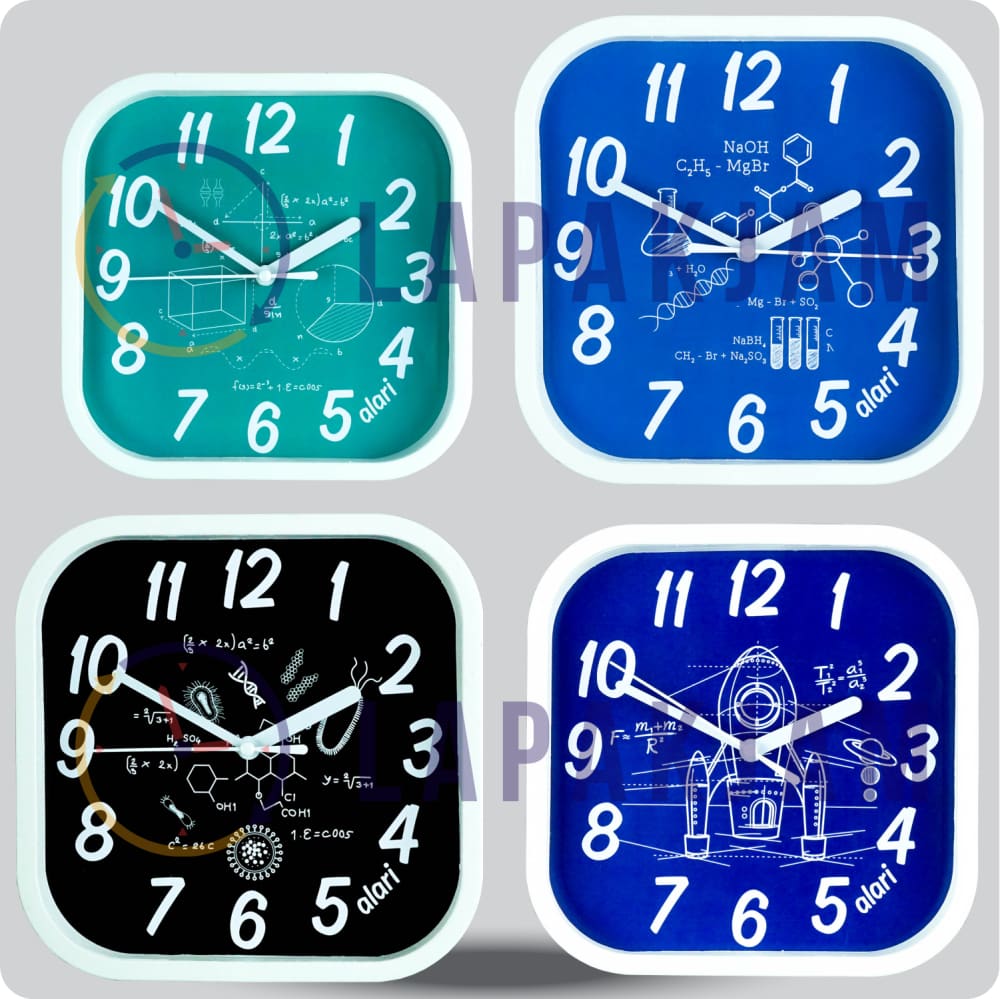 Jam Dinding Analog Karakter Anak Alari Rocket Scientist JDALARAL1229-5454ROC