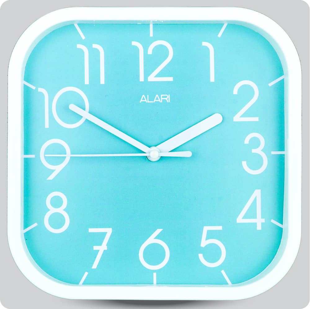 Jam Dinding Analog Polos Minimalis Alari Hijau Tosca JDALARAL1112-5454TOS