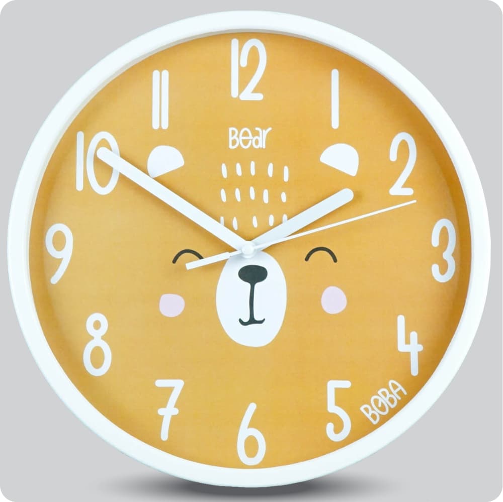 Jam Dinding Analog Karakter Anak Boba Bear 25 Cm JDBOBABB1515-168LBEA