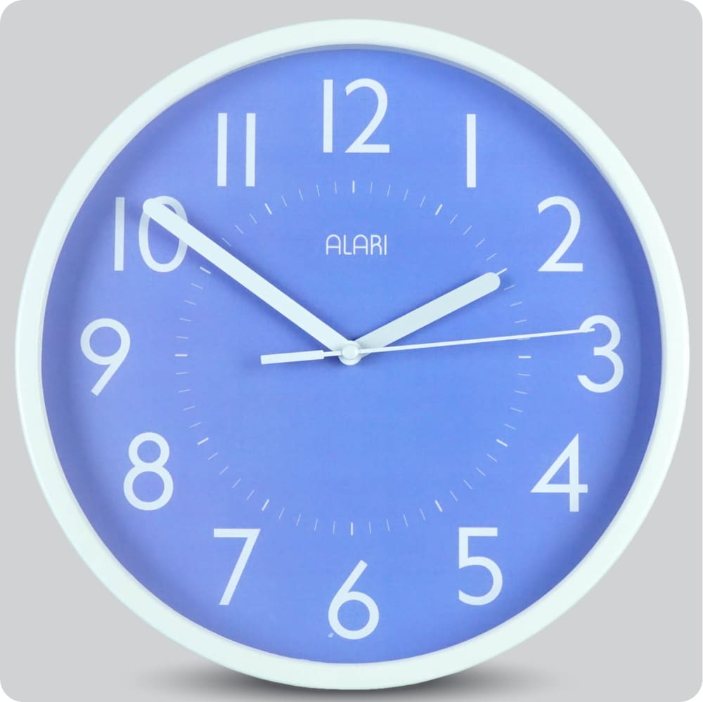 Jam Dinding Analog Polos Minimalis Alari Ungu 25 Cm JDALARAL1209-168LUNG