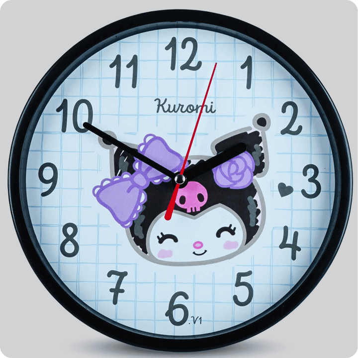 Jam Dinding Analog Karakter Anak Non Kuromi JDNONNN1003-1668KURV1