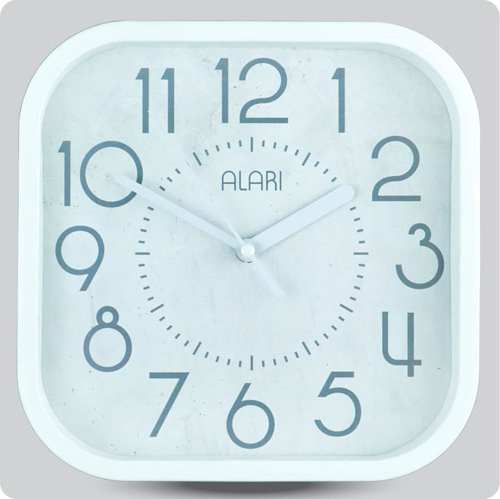 Jam Dinding Analog Polos Minimalis Alari Krem Abu JDALARAL1217-5454ABU