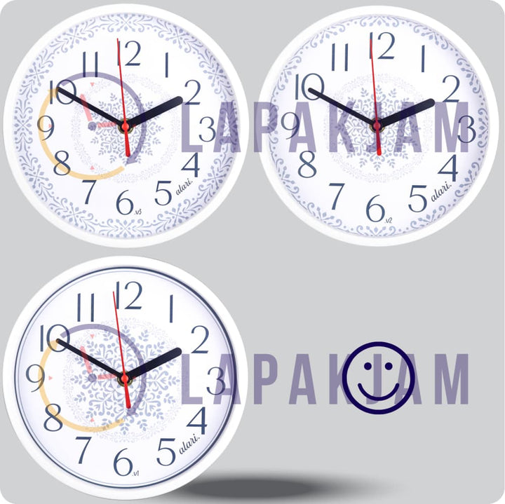 Jam Dinding Analog Tekstur Material Alari V1 JDALARAL1255-1168V1