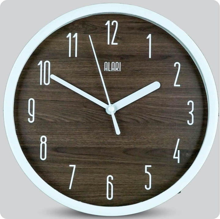 Jam Dinding Analog Polos Minimalis Alari Coklat Tua JDALARAL6884COKTUA