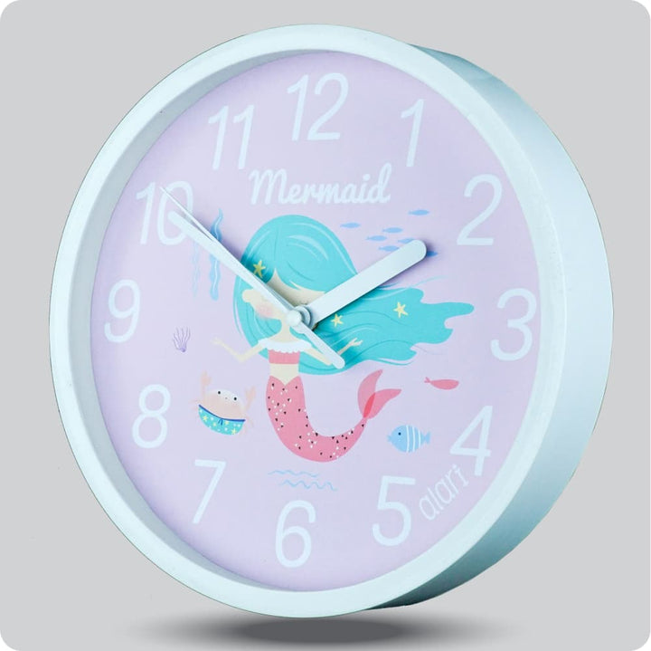 Jam Dinding Analog Karakter Anak Alari Mermaid Kepiting JDALARAL1215-1668KEP