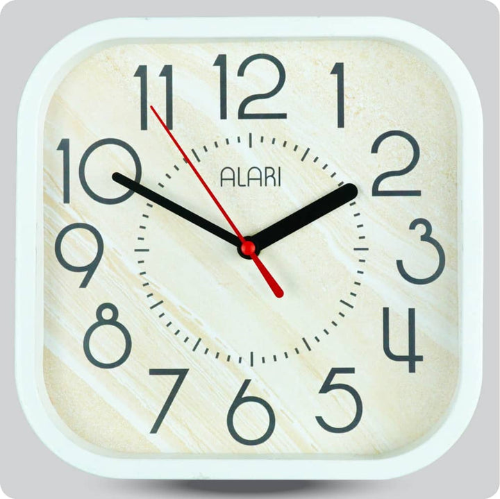 Jam Dinding Analog Polos Minimalis Alari Kuning JDALARAL1239-5454KUN