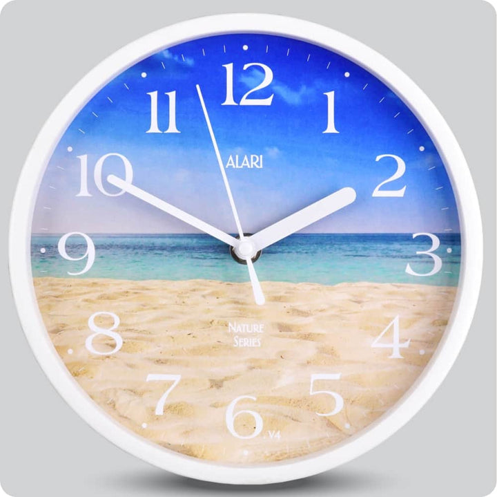 Jam Dinding Analog Rustic/Shabby Chic Alari Peaceful Beach JDALARAL1161-1668PBE