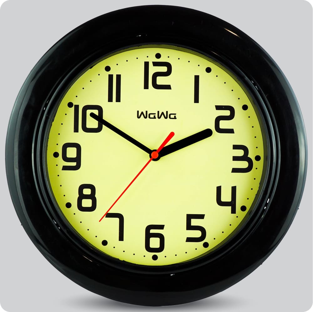 Jam Dinding Analog Polos Minimalis Wawa Kuning JDWAWAWW1233KUN
