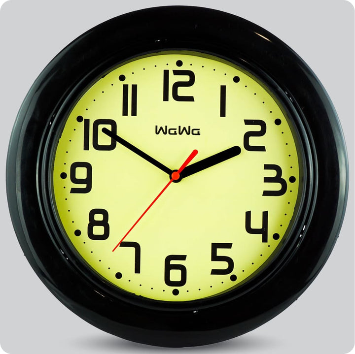 Jam Dinding Analog Polos Minimalis Wawa Kuning JDWAWAWW1233KUN