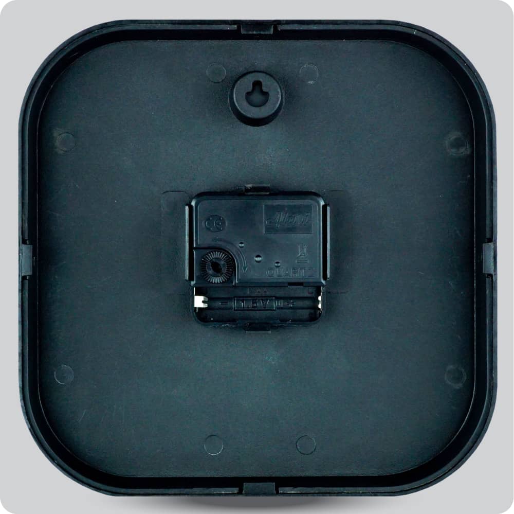 Jam Dinding Analog Polos Minimalis Alari Hitam Biru JDALARAL1221-5454HITBIR