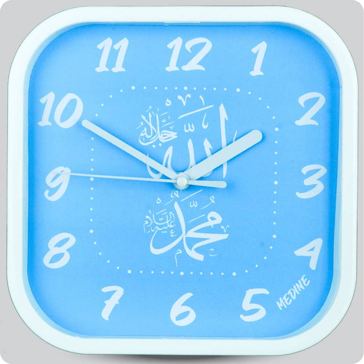 Jam Dinding Analog Kaligrafi Medine Biru JDMEDIMD1168-5454BIR