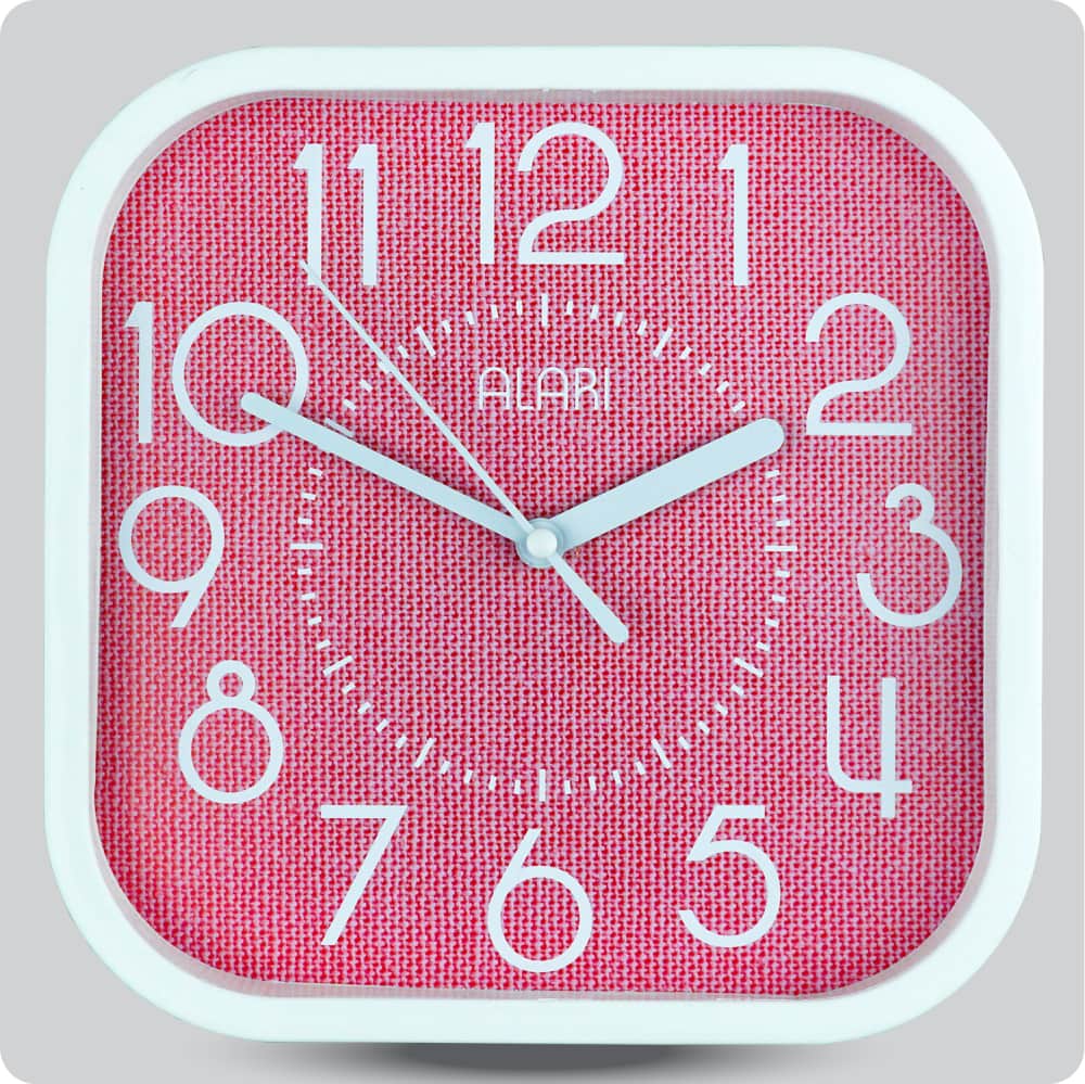 Jam Dinding Analog Polos Minimalis Alari Merah JDALARAL1208-5454MER