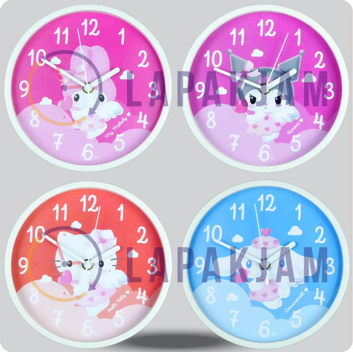 Jam Dinding Analog Karakter Anak Non Cinnamoroll V2 JDNONNN1001-1668CINV2