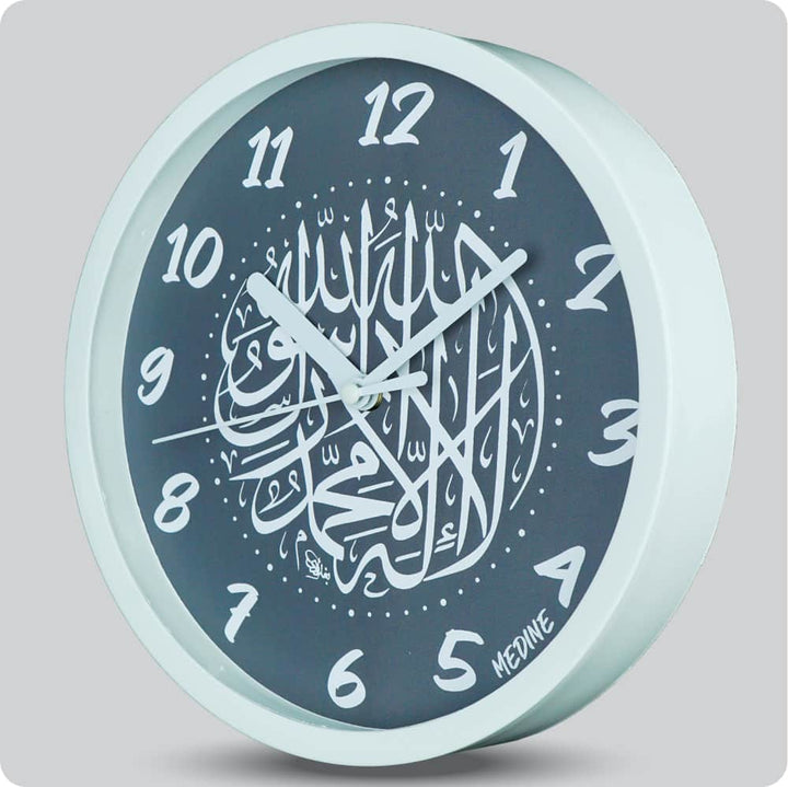 Jam Dinding Analog Kaligrafi Medine Abu-Abu JDMEDIMD1123KMABU