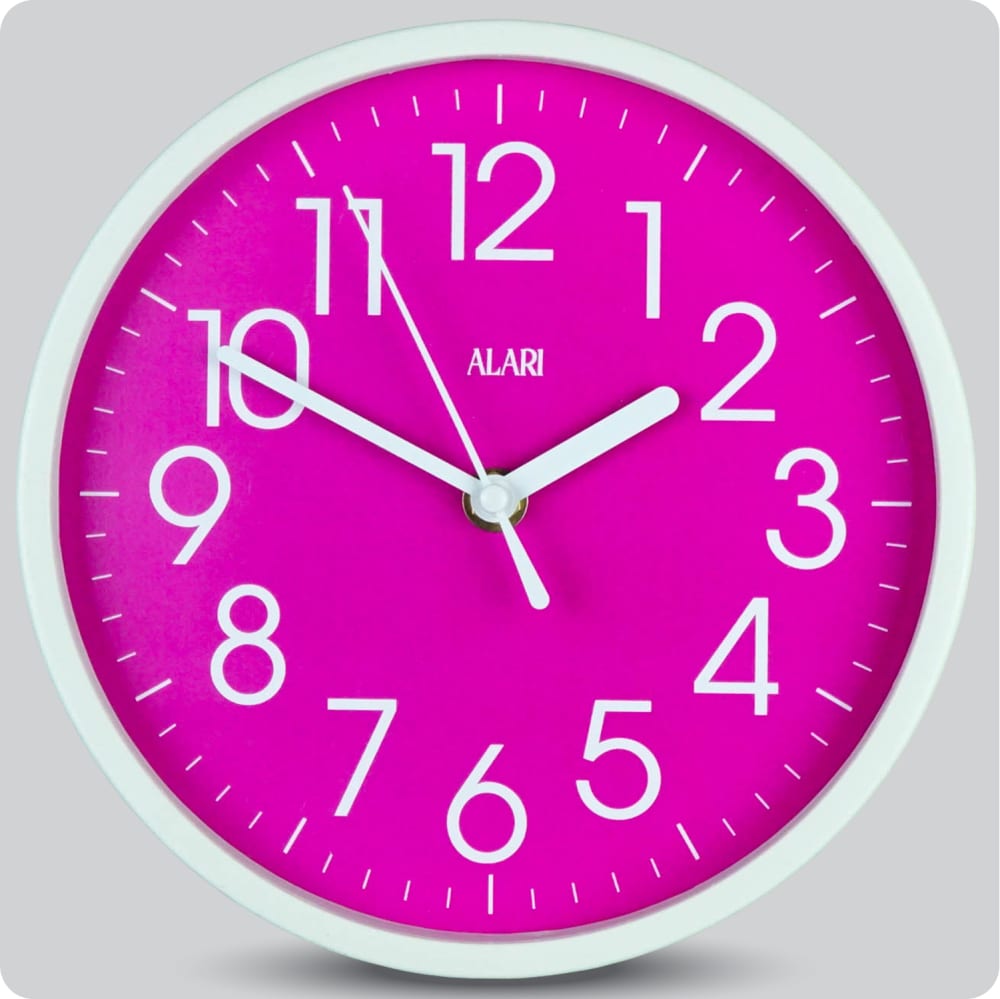 Jam Dinding Analog Polos Minimalis Alari Ungu JDALARAL1164-1668UNG