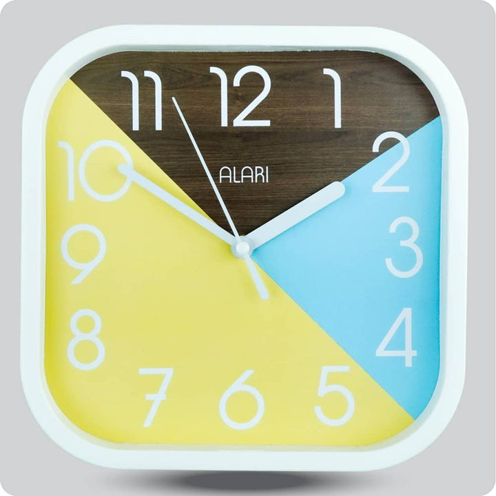 Jam Dinding Analog Polos Minimalis Alari Coklat Tua JDALARAL1210-5454COKTUA