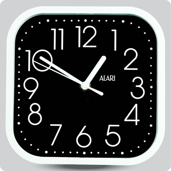 Jam Dinding Analog Polos Minimalis Alari Hitam JDALARAL1244-5454HIT