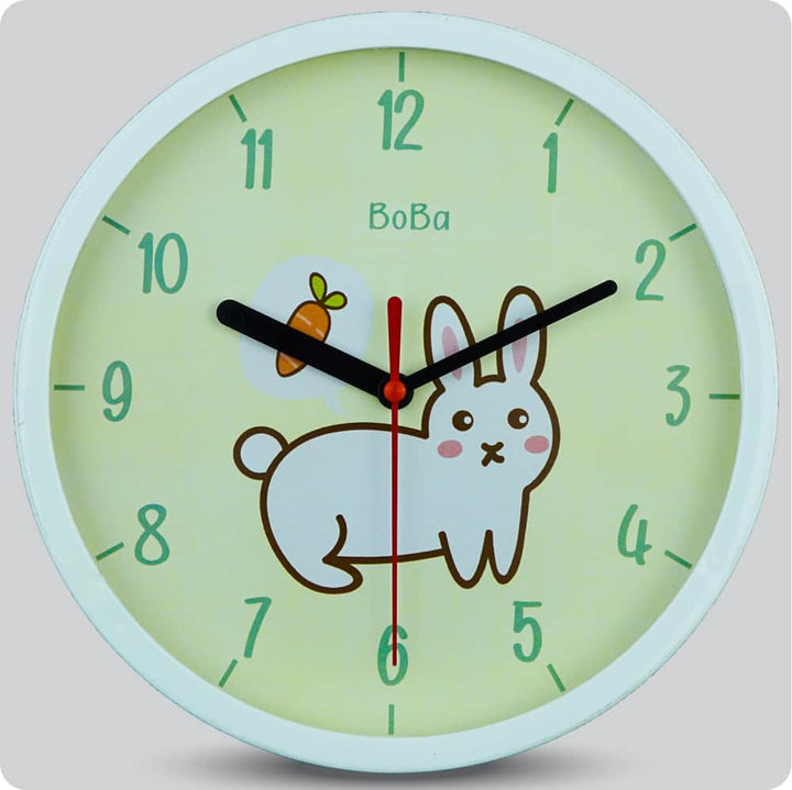 Jam Dinding Analog Animal Boba Kelinci JDBOBAFABB1111KEL