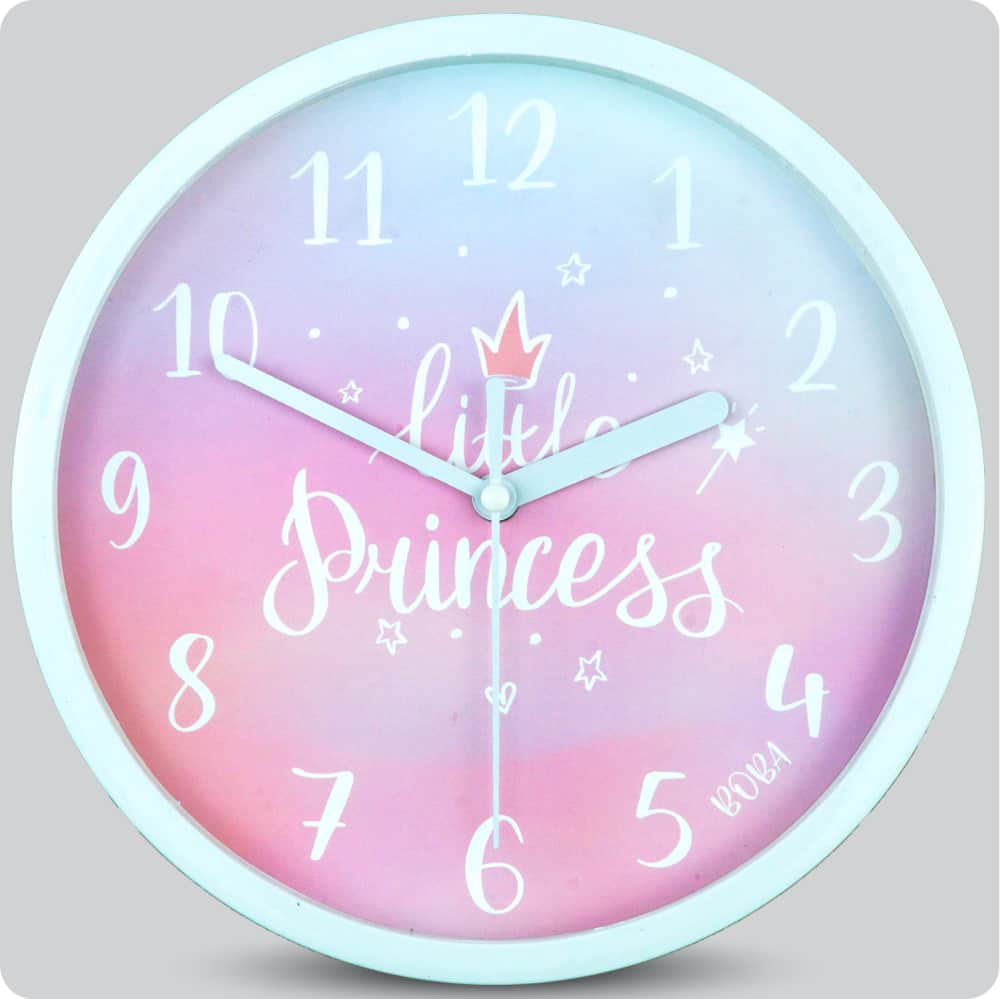 Jam Dinding Analog Karakter Anak Boba Little Princess JDBOBABB1129LIT