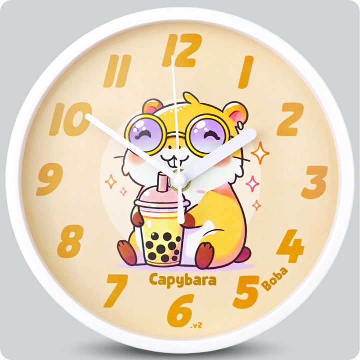 Jam Dinding Analog Karakter Anak Boba Boba Tea V2 JDBOBABB1162-1668BOBV2