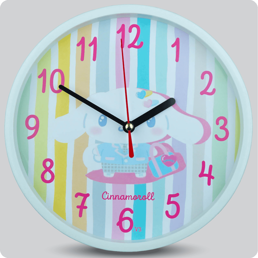 Jam Dinding Analog Karakter Anak Non Cinnamoroll JDNONNN1004-1668CINV3