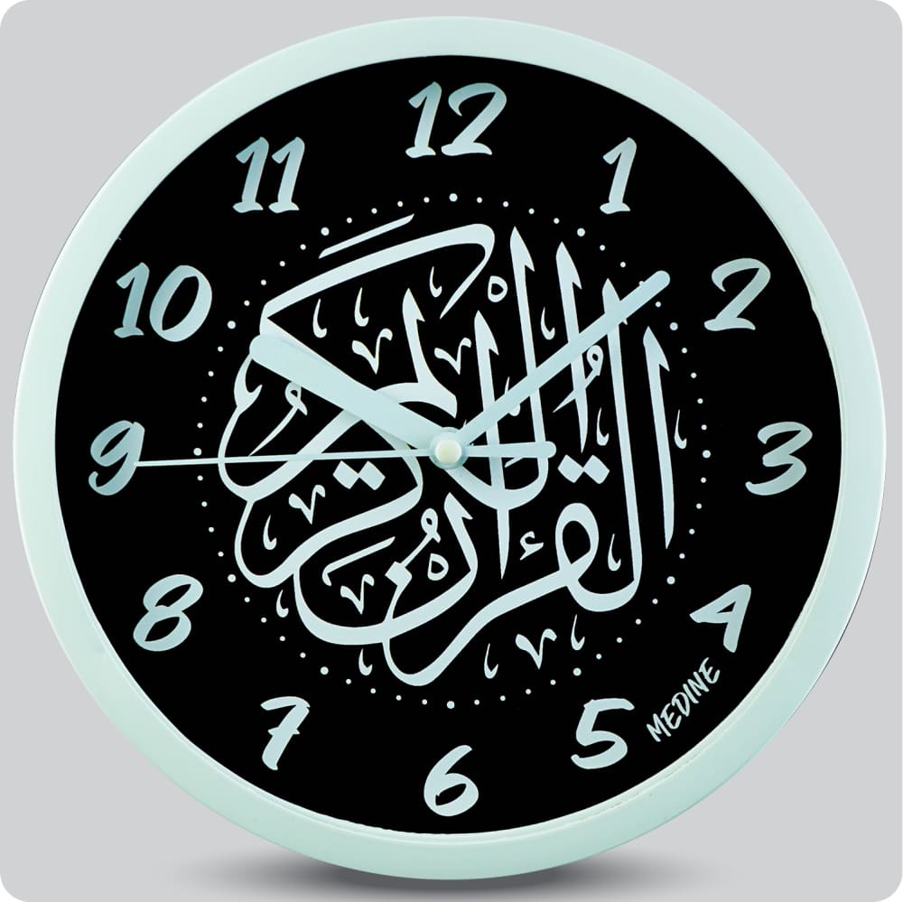 Jam Dinding Analog Kaligrafi Medine Hitam JDMEDIMD1134KQHIT