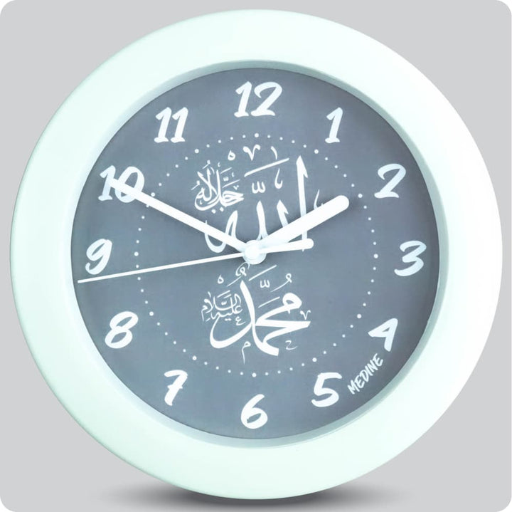 Jam Dinding Analog Kaligrafi Medine Abu JDMEDIMD1168-805ABU