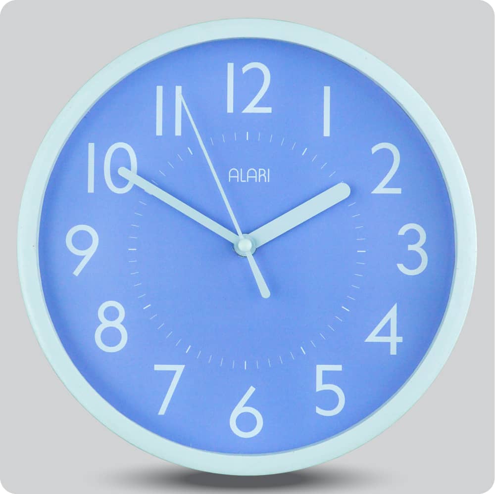 Jam Dinding Analog Polos Minimalis Alari Ungu JDALARAL1209-1668UNG