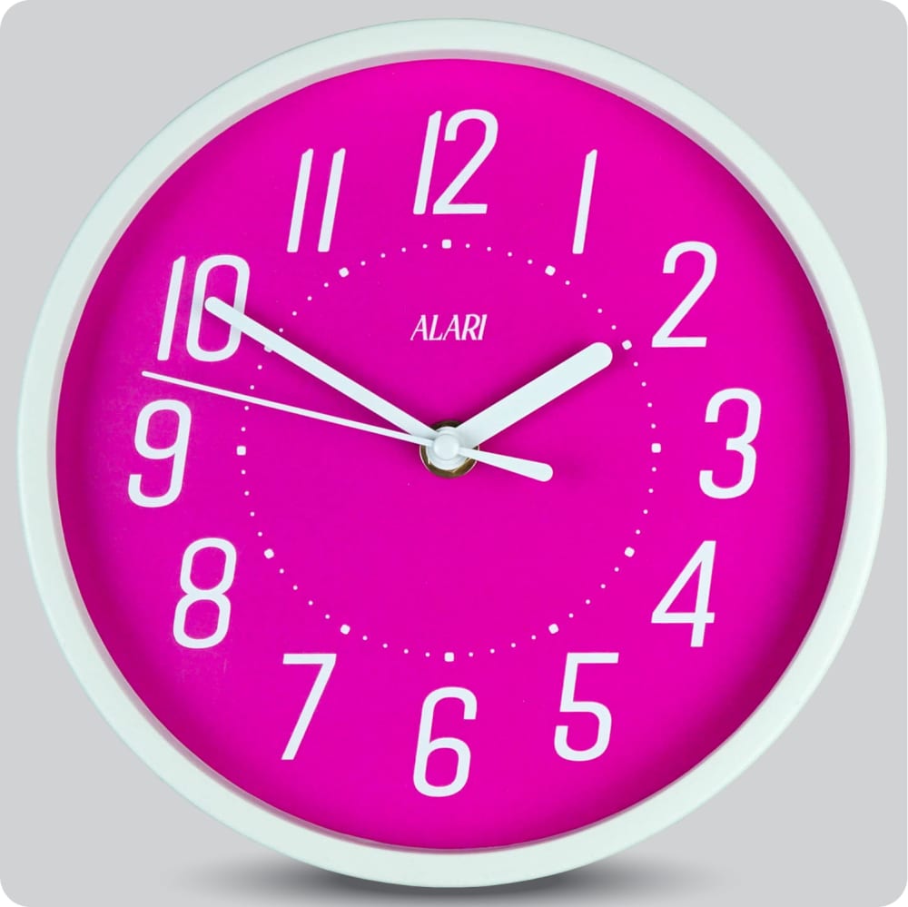 Jam Dinding Analog Polos Minimalis Alari Ungu JDALARAL1167-1668UNG