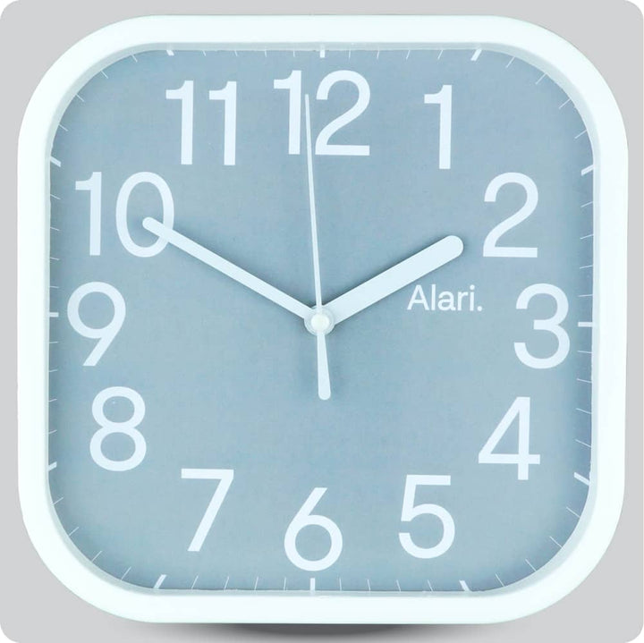 Jam Dinding Analog Polos Minimalis Alari Abu JDALARAL1113-5454ABU