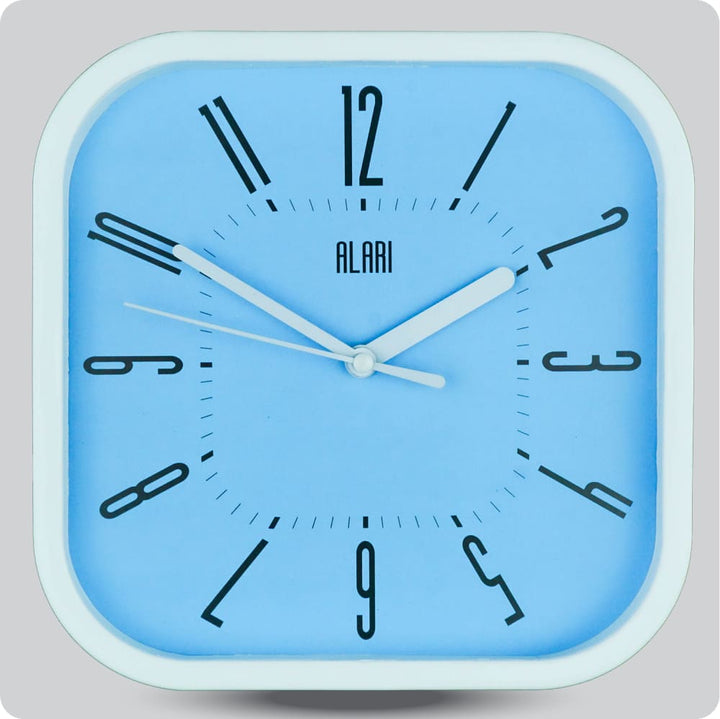 Jam Dinding Analog Polos Minimalis Alari Biru JDALARAL1155-5454BIR