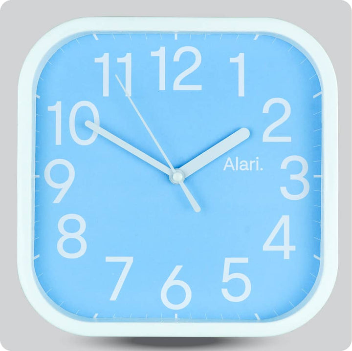 Jam Dinding Analog Polos Minimalis Alari Biru JDALARAL1113-5454BIR