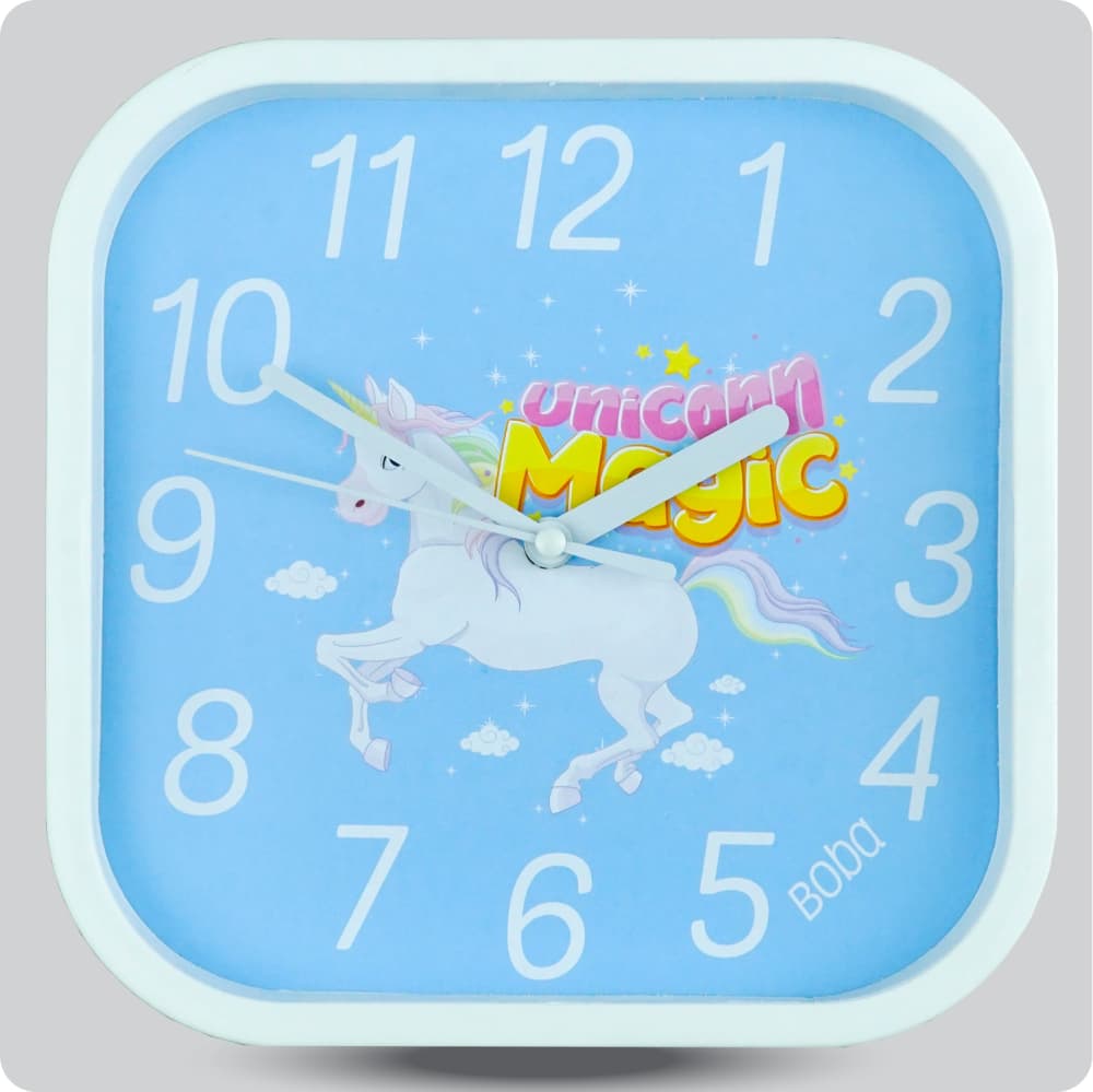 Jam Dinding Analog Karakter Anak Boba Unicorn Magic JDBOBABB1201-5454UMA