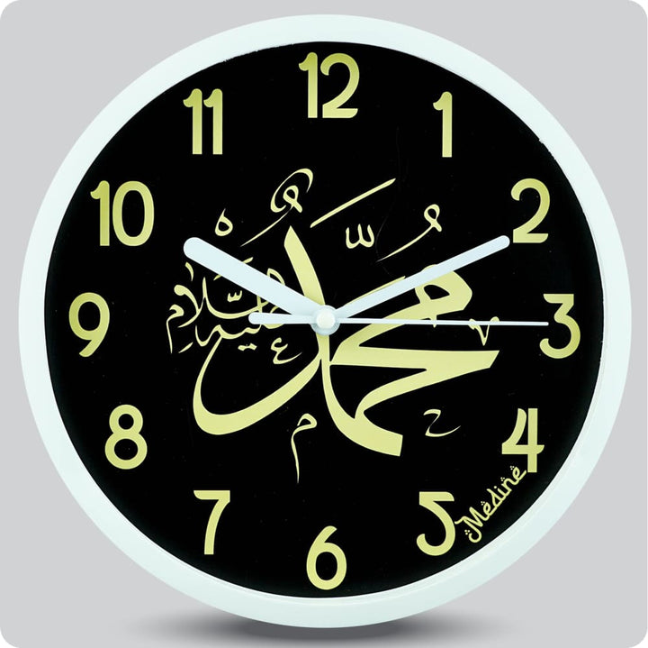 Jam Dinding Analog Kaligrafi Medine Hitam JDMEDIMD1233KMHIT