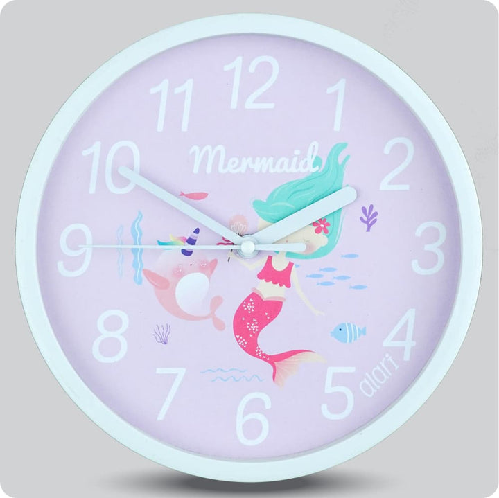 Jam Dinding Analog Karakter Anak Alari Mermaid Narwhal JDALARAL1215-1668NAR