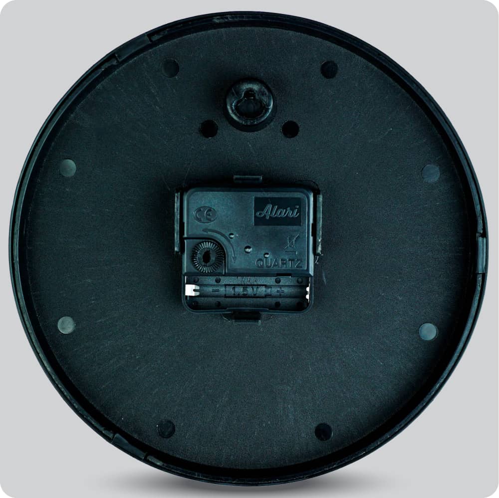 Jam Dinding Analog Polos Minimalis Alari Hitam Biru JDALARAL1221-1668HITBIR