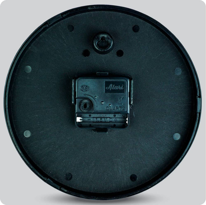 Jam Dinding Analog Polos Minimalis Alari Hitam Biru JDALARAL1221-1668HITBIR