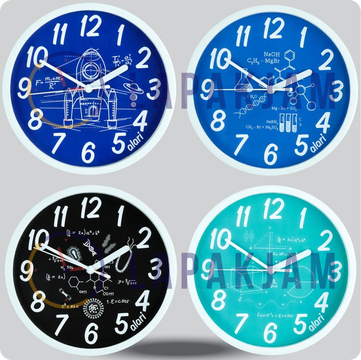Jam Dinding Analog Karakter Anak Alari Mathematic JDALARAL1229-1668MAT