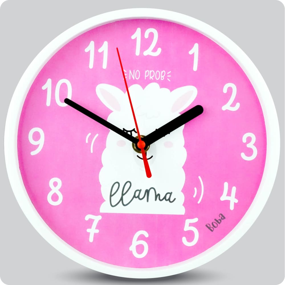 Jam Dinding Analog Karakter Anak Boba No Prob Llama JDBOBABB1102-1668LPRO
