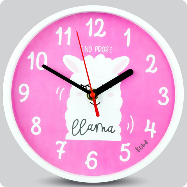Jam Dinding Analog Karakter Anak Boba No Prob Llama JDBOBABB1102-1668LPRO