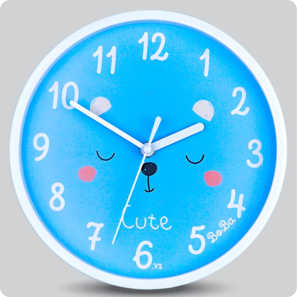 Jam Dinding Analog Karakter Anak Boba Blue JDBOBABB1178-1668BLUV2