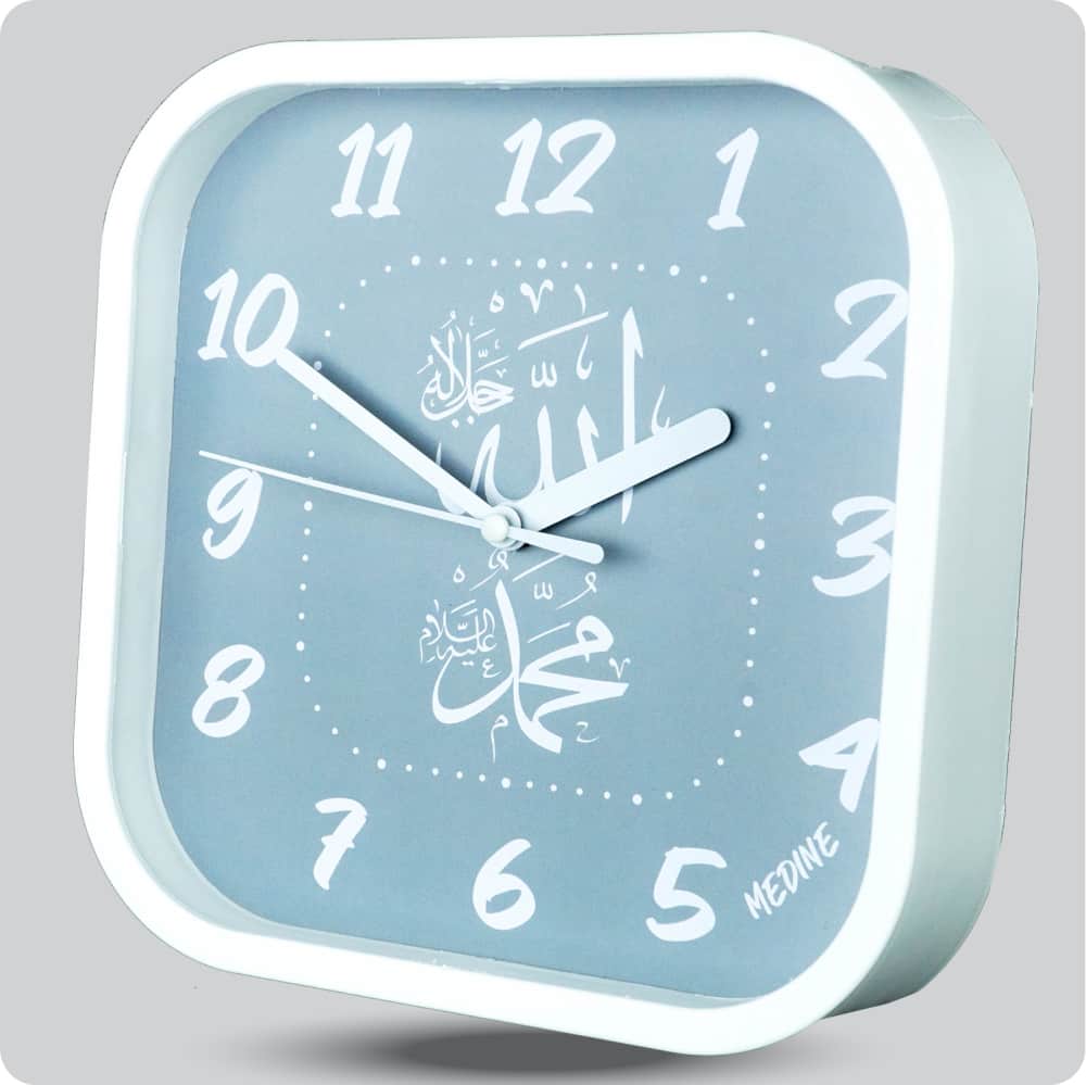 Jam Dinding Analog Kaligrafi Medine Abu JDMEDIMD1168-5454ABU