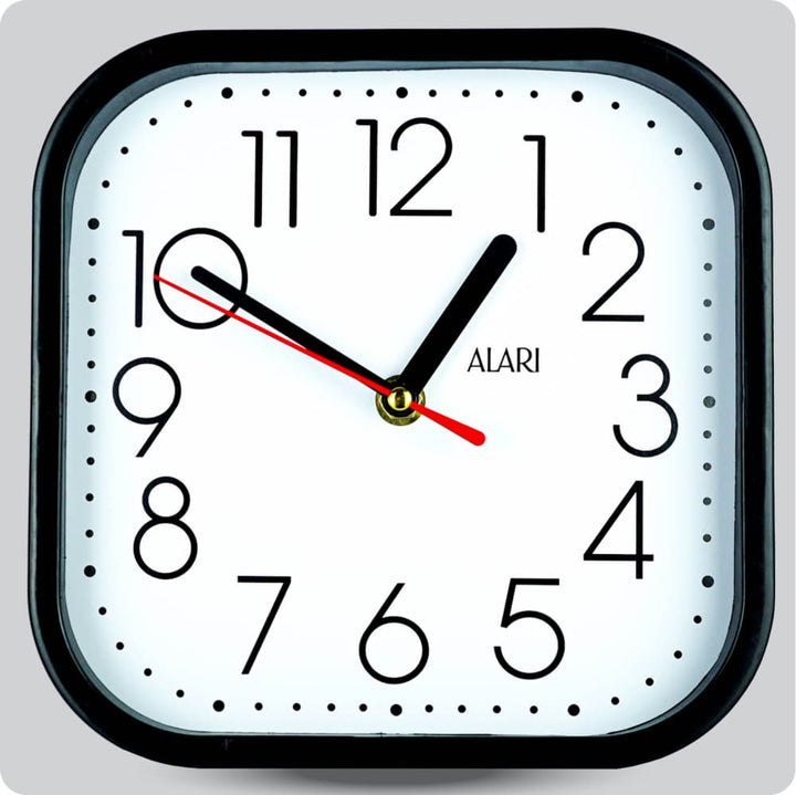 Jam Dinding Analog Polos Minimalis Alari Putih JDALARAL1244-5454PUT