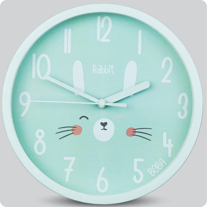 Jam Dinding Analog Karakter Anak Boba Rabbit JDBOBABB1515AHRAB